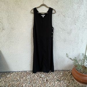 Black Amy K Su 90's Style Vintage Overall Dress